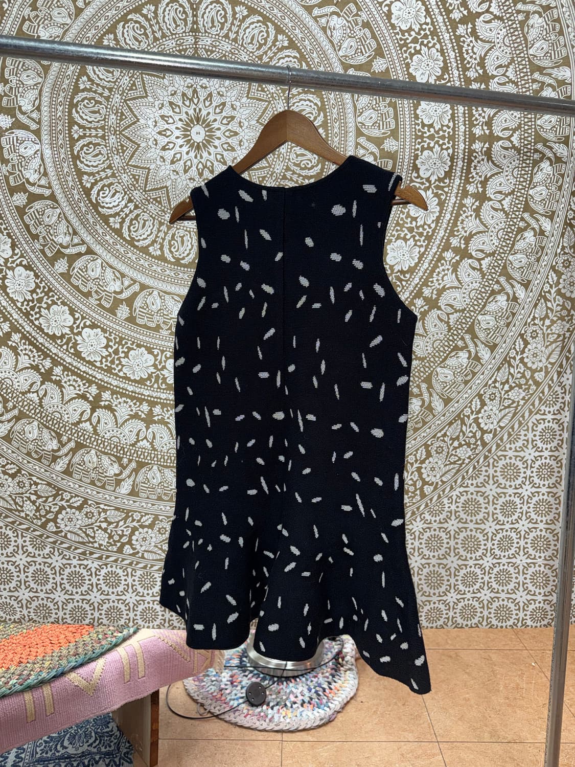 올리브데올리브 여성 패턴 민소매 미니 원피스 상품이미지4