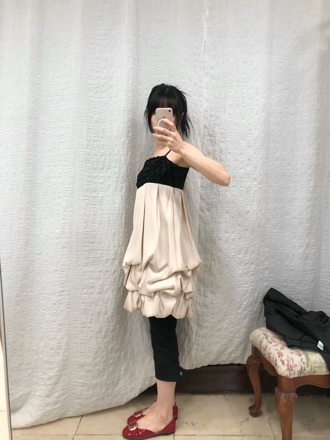 Black roses mini dress 상품이미지3