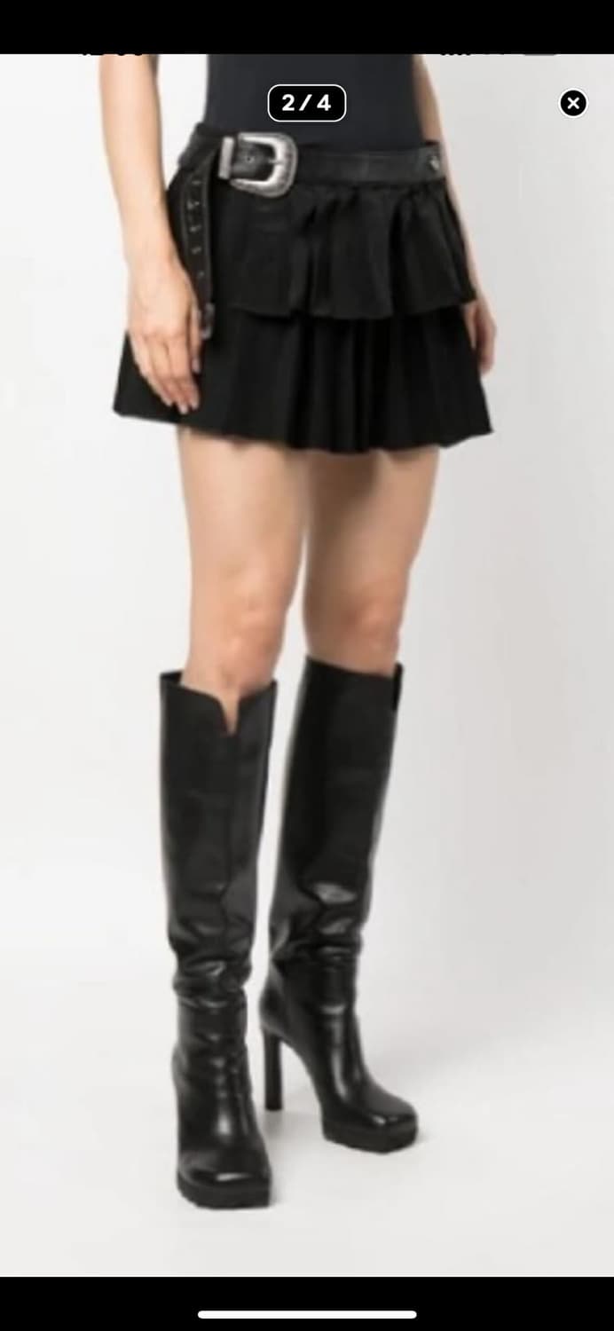 앤더슨 벨 플리츠 벨트 더블 스커트 상품이미지1