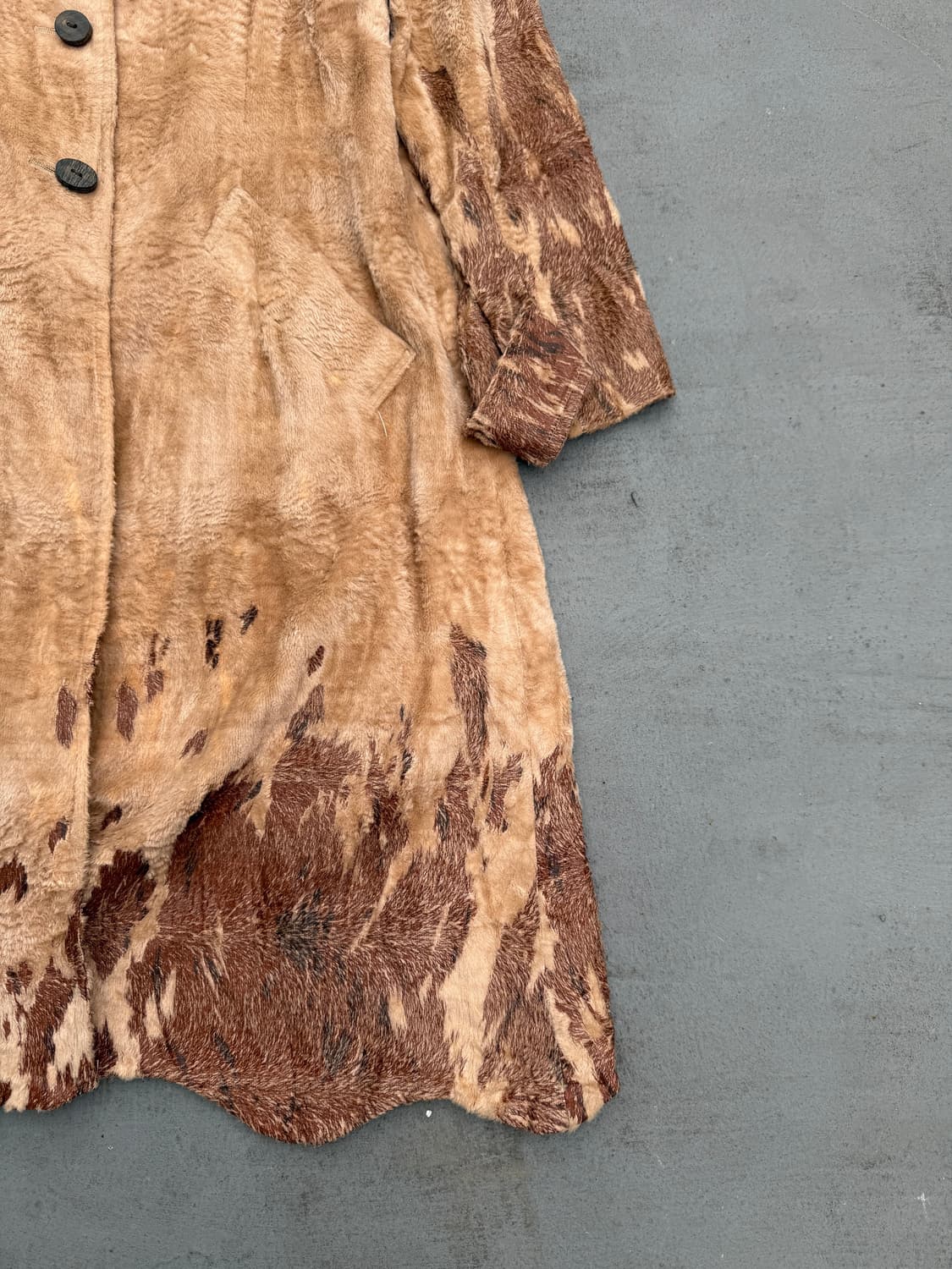 JPN 텍스쳐 퍼 코트 상품이미지2