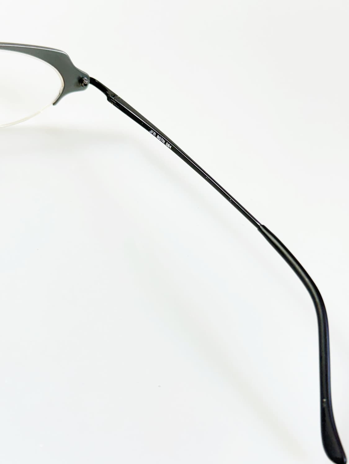 90s JEAN FRANCOIS 그레이 스퀘어 반무테 빈티지 안경 상품이미지5