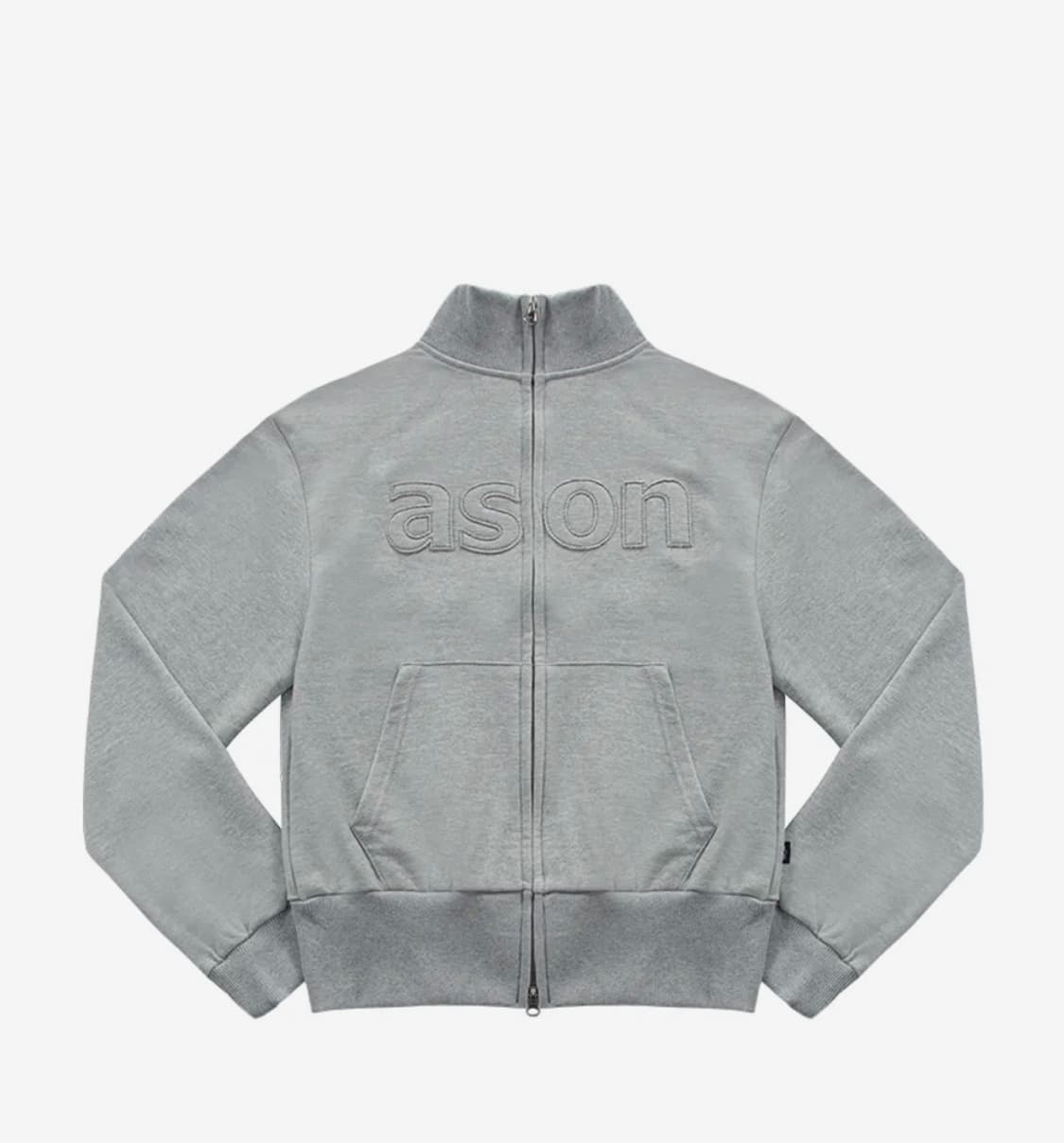 애즈온 후드집업 BAY SWEAT ZIP-UP / GRAY 상품이미지2