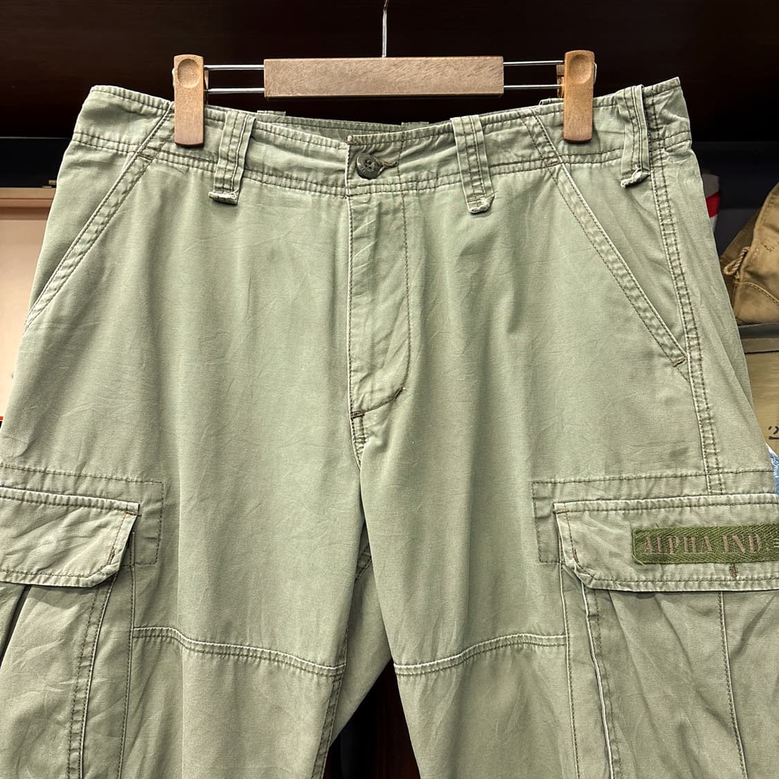 알파인더스트리 밀리터리 카고포켓 코튼 하프팬츠 N1256   상품이미지3