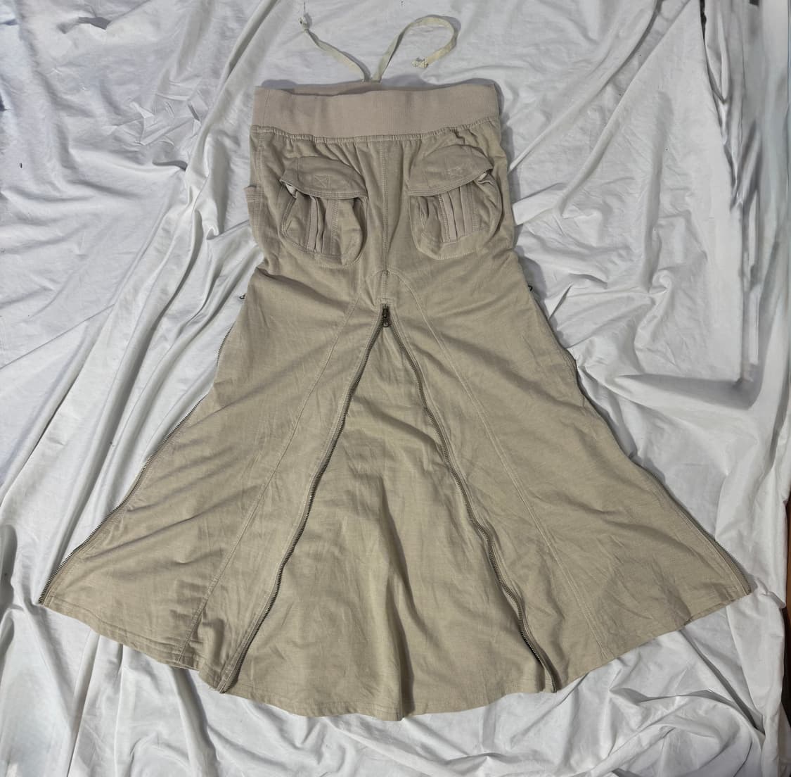 Mink mossi 지퍼 플레어 스커트 goa lgb y2k 밀리터리 상품이미지2