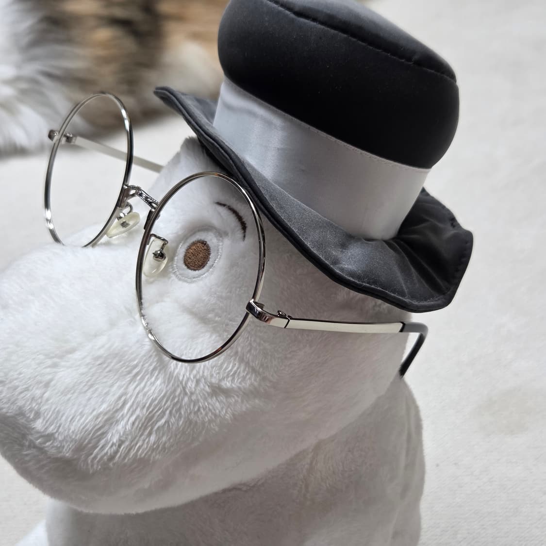 빈티지 실버 라운드 프레임 안경테 상품이미지2