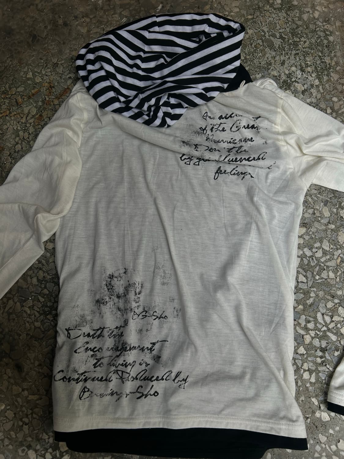 *Rare* Jpn 펑크 00s 버닝쇼 레이어드 롱슬리브 상품이미지3