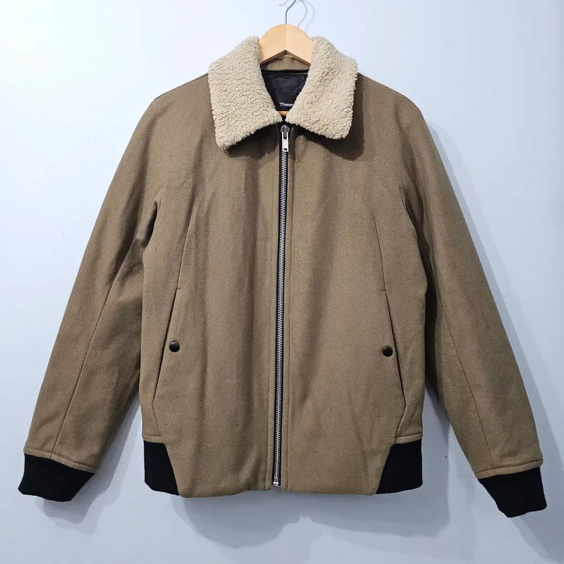 띠어리 THEORY 캐시미어 혼방 봄버 패딩 자켓 95 상품이미지1