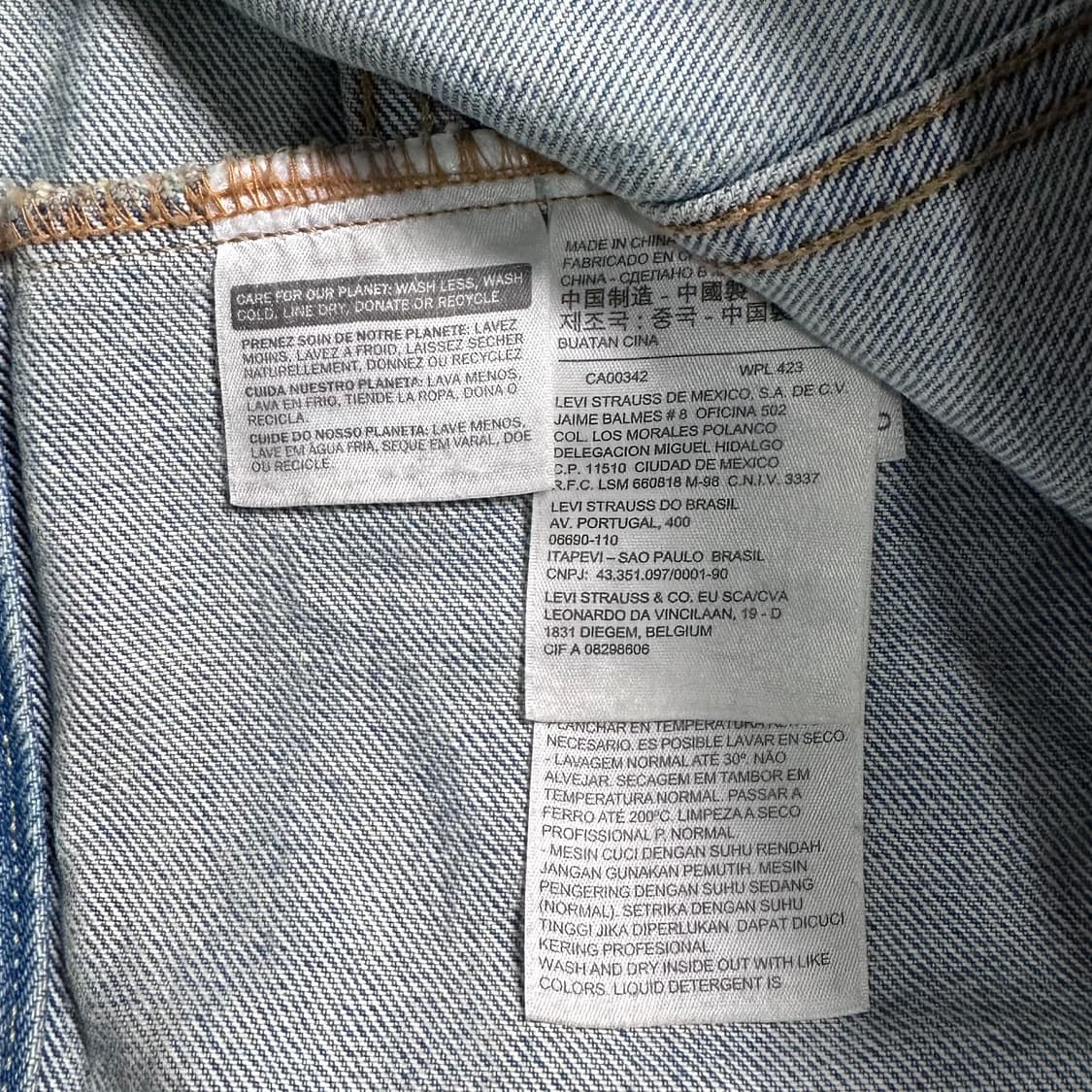 리바이스 디스트레스 데님 자켓   상품이미지10