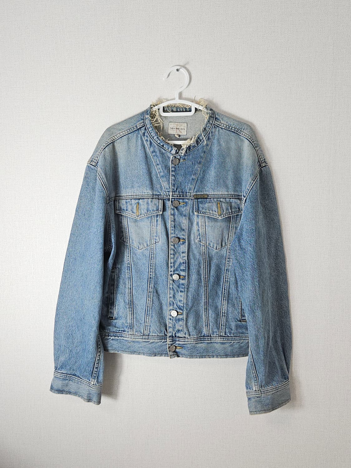 캘빈클라인 커팅 빈티지 데님자켓 워크 오리지널 생지코트 오버핏 남성 M 상품이미지1