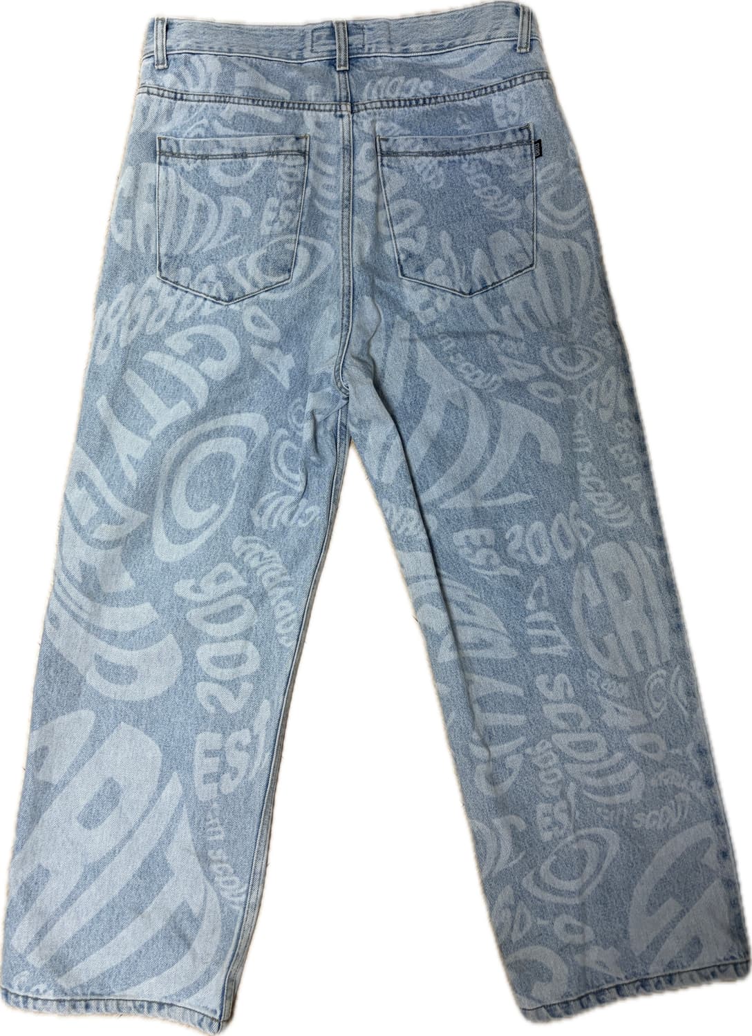 CRITIC- LASER LOGO DENIM PANTS SKY BLUE 상품이미지2