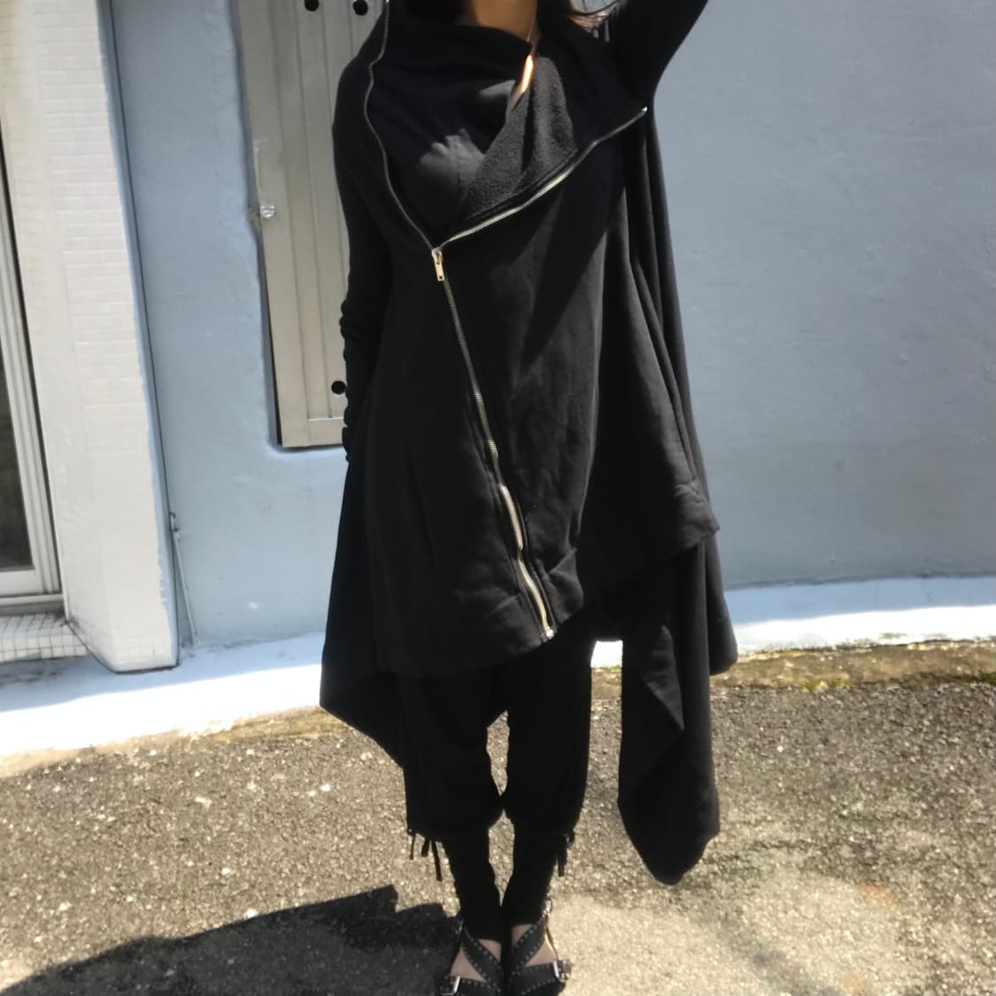 릭오웬스 롱 니트 집업 카디건 상품이미지4