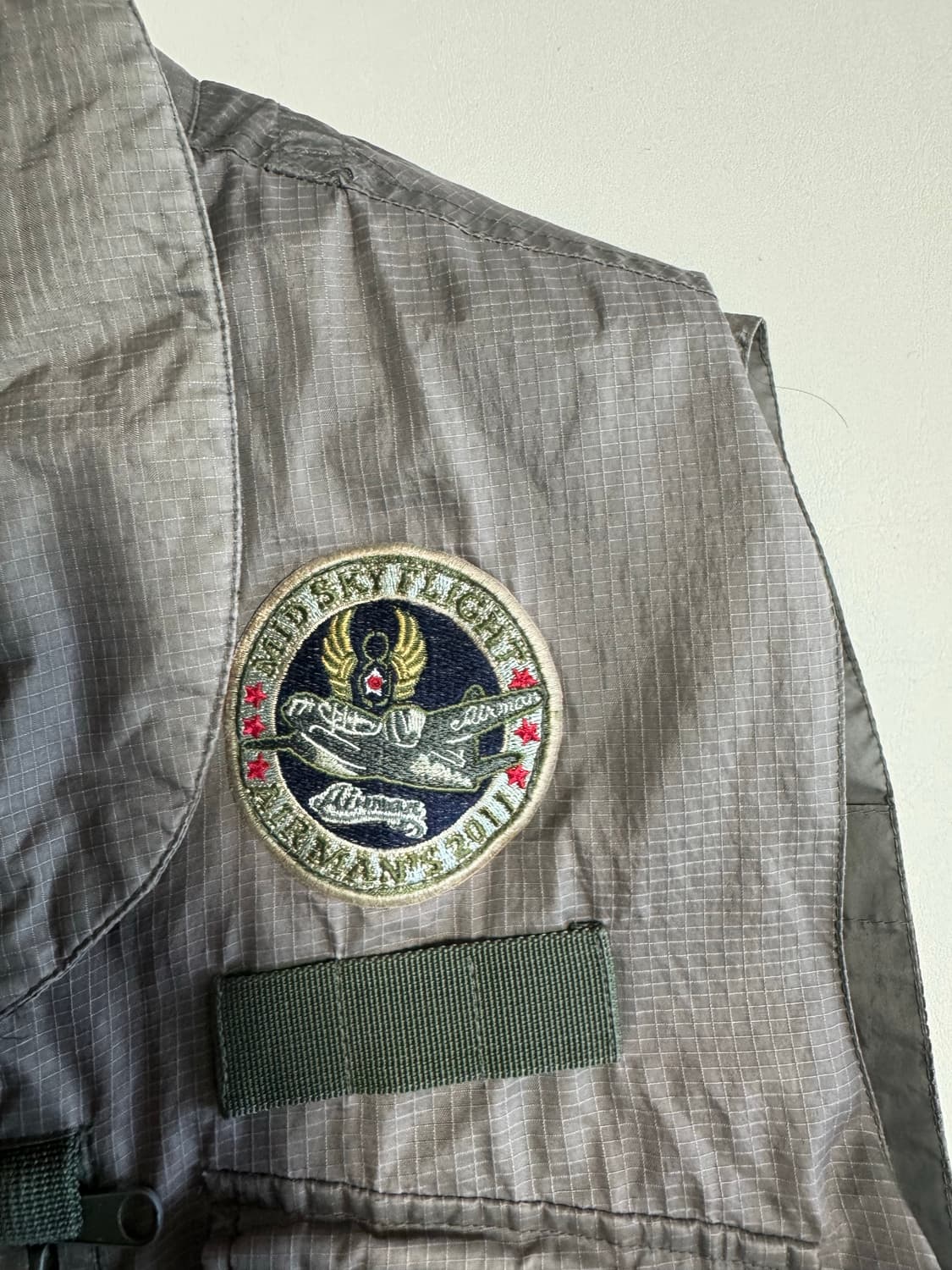 미군 항공 점퍼 조끼 그레이 상품이미지4