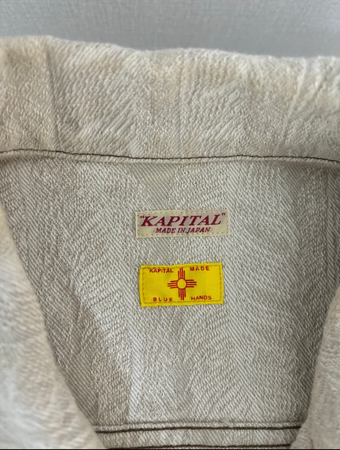 Kapital 캐피탈 12oz 페더 데님 3세대 자켓 (화이트) 상품이미지3