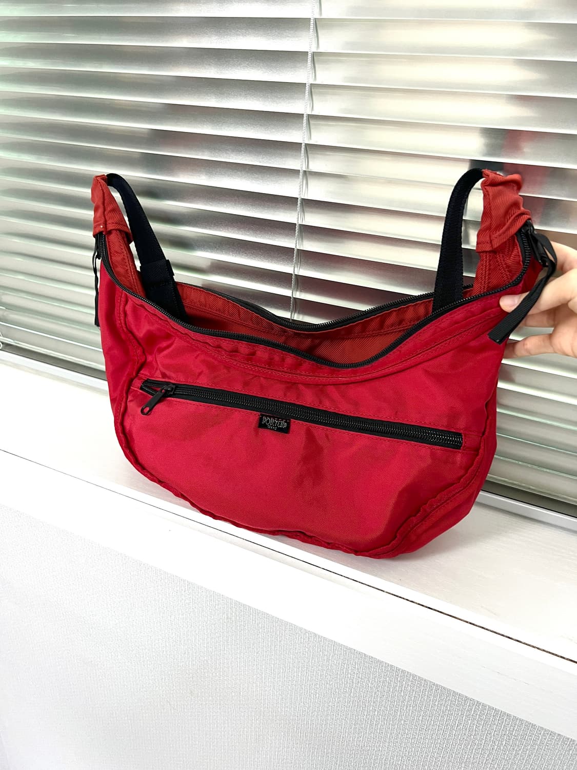 PORTER ROUND-SHOULDER BAG (Red)  상품이미지8