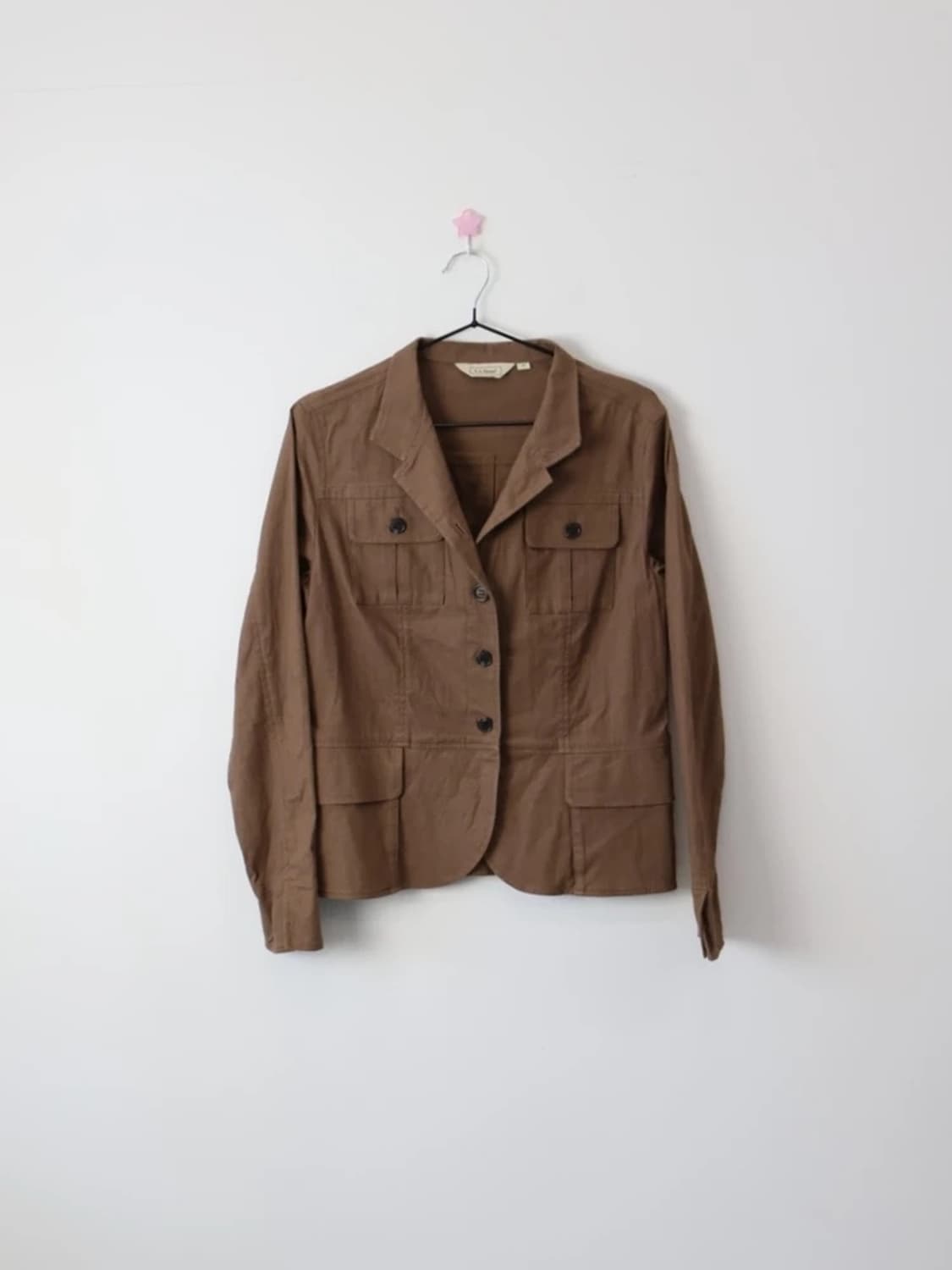 L.L.Bean Brown Cotton Safari Jacket 상품이미지3