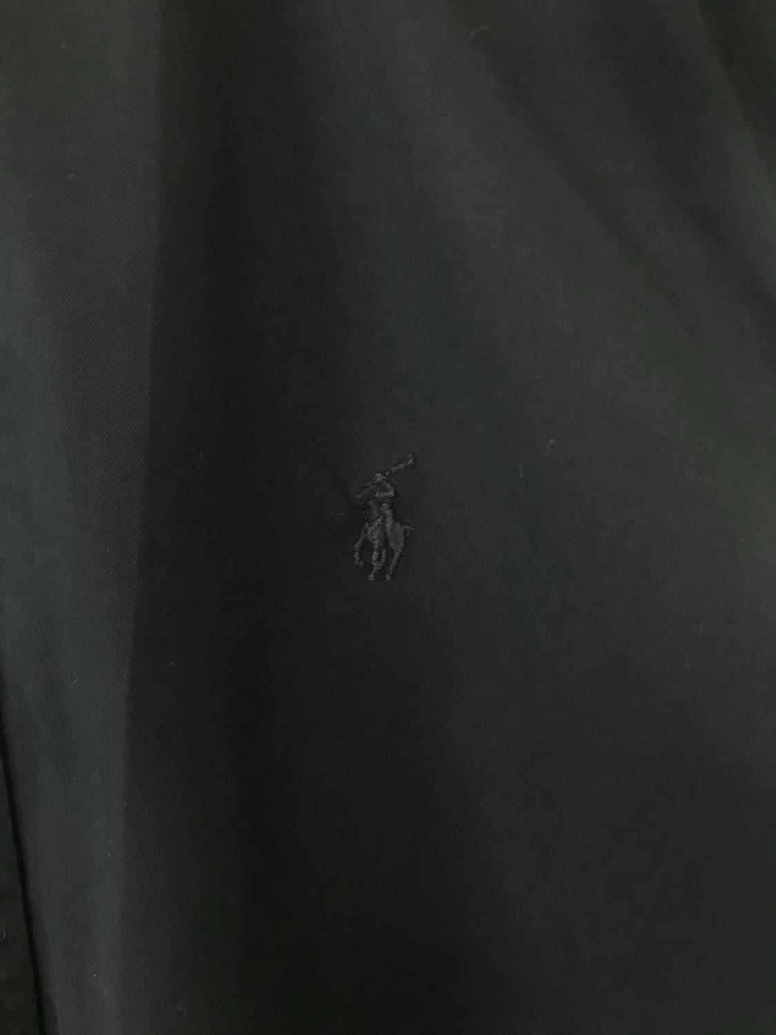 폴로 랄프로렌 자수로고 블랙 솔리드 셔츠 상품이미지4