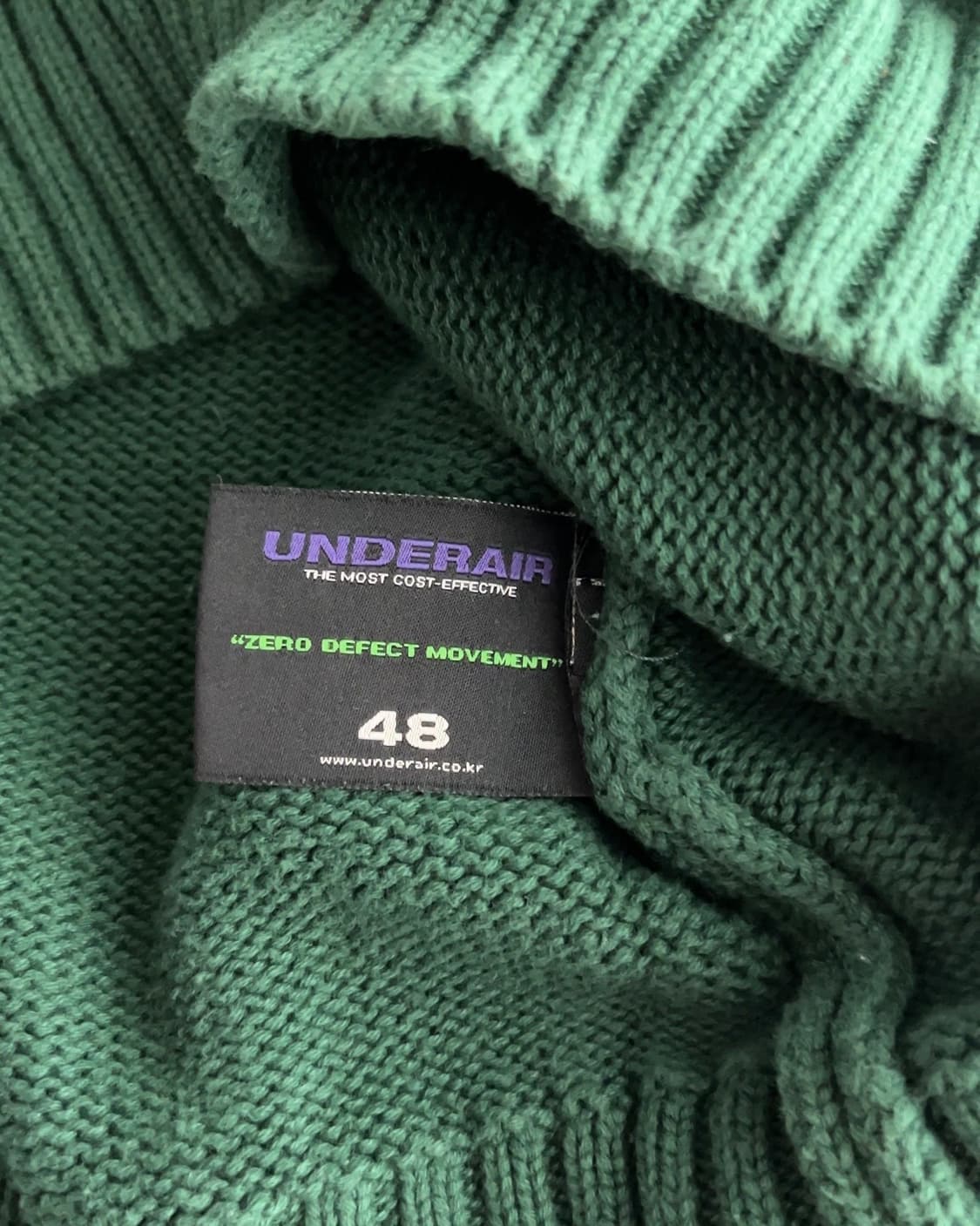 언더에어 빈티지 자수 니트 스웨터 L 상품이미지5