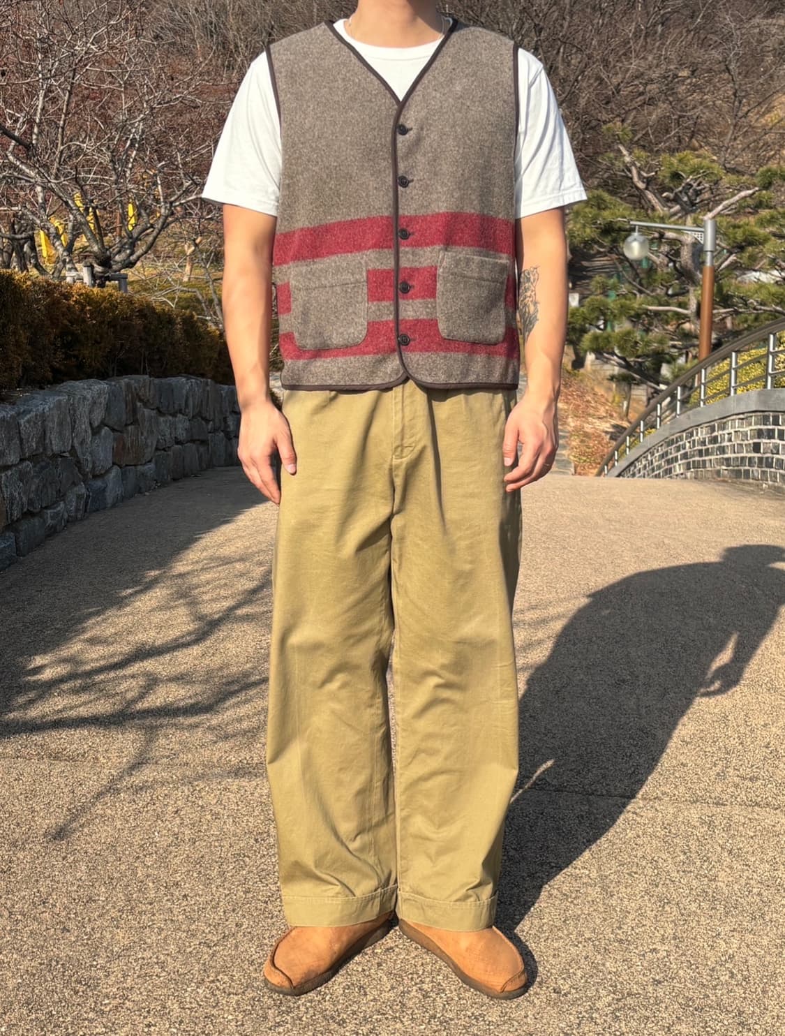 갭 펠트울 베스트 XL 상품이미지3