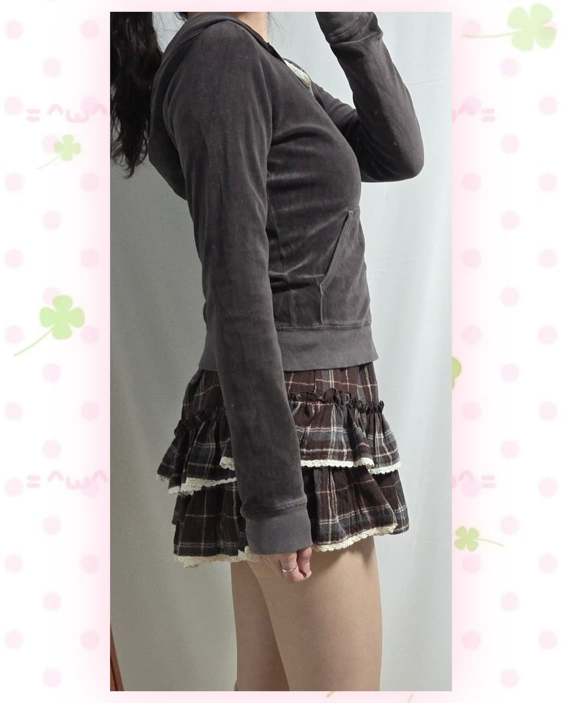 쥬시꾸뛰르 벨벳 후드집업 상품이미지4