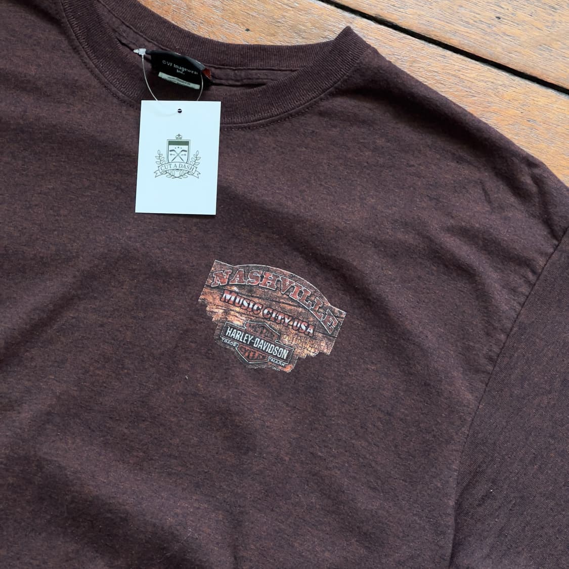 할리데이비슨 핀업걸 프린팅 반팔 티셔츠 상품이미지2