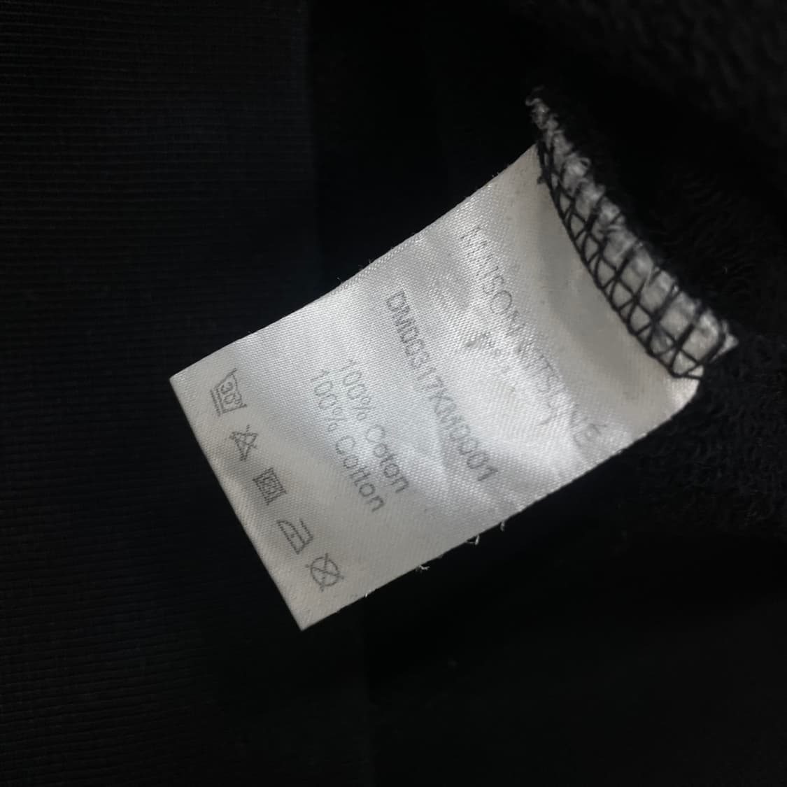 메종키츠네 트라이앵글 폭스 패치 맨투맨 블랙 상품이미지5