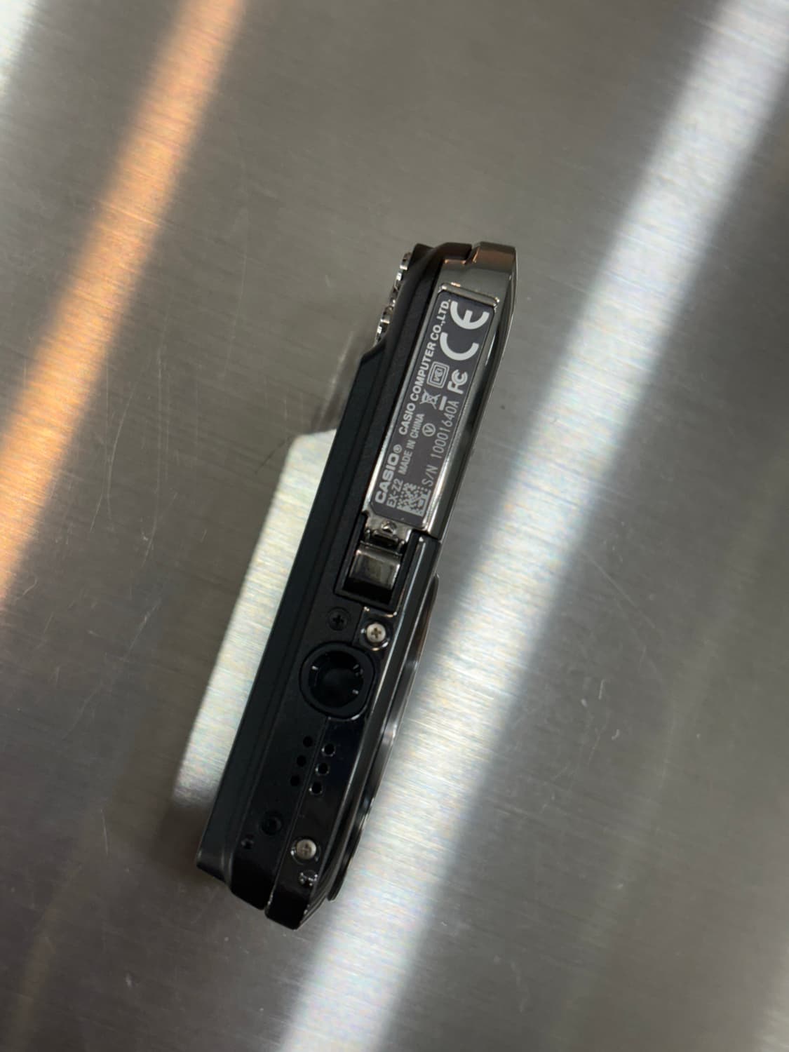 배터리2개/날짜표시)카시오 엑슬림 ex-z2 크롬실버 빈티지디카 상품이미지7