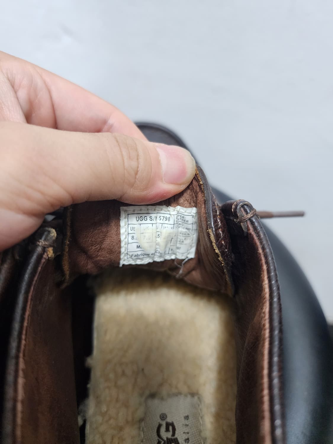 UGG 동계용 가죽 모카신  상품이미지5