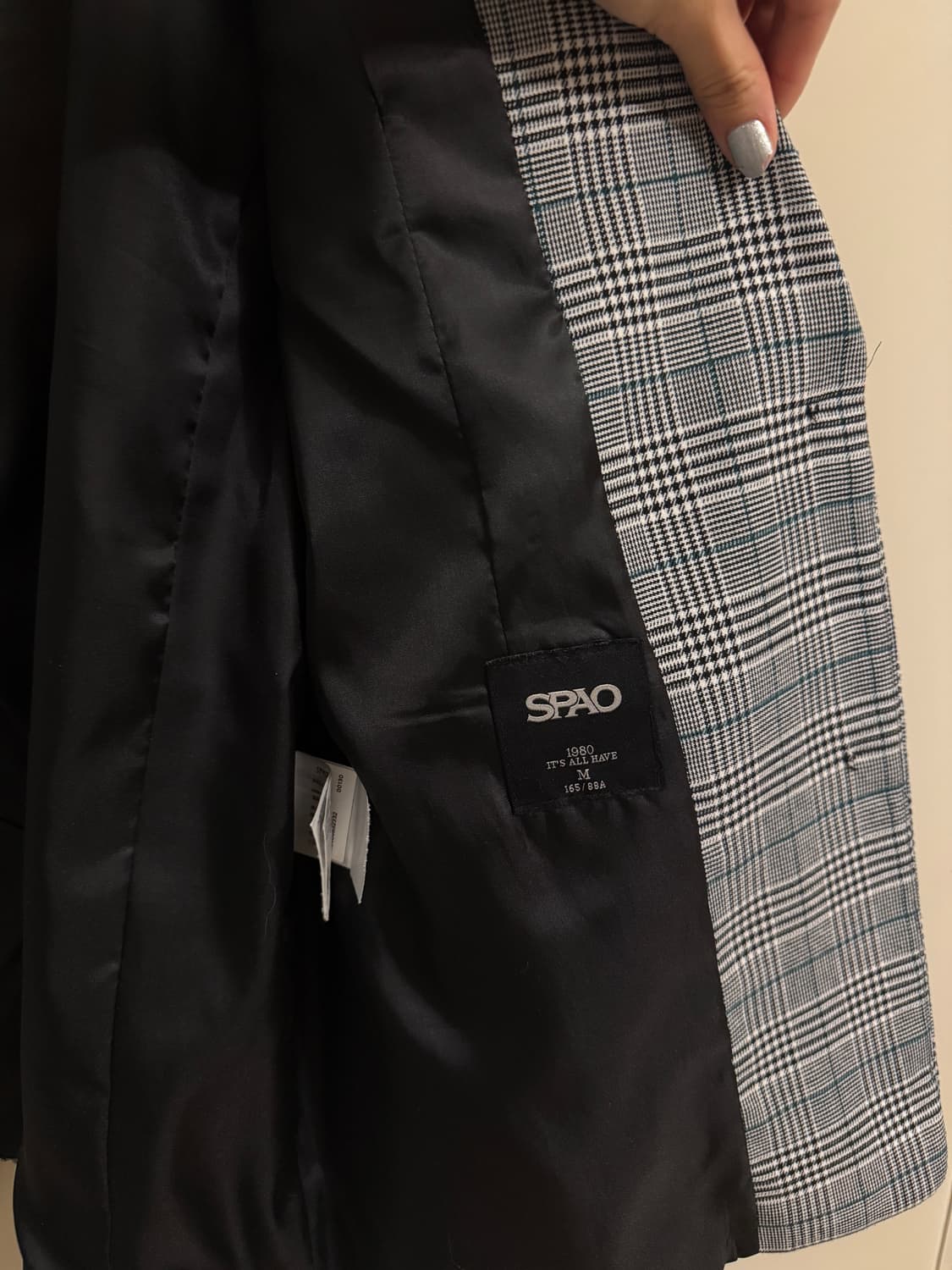 Spao 스파오 체크 자켓 상품이미지3