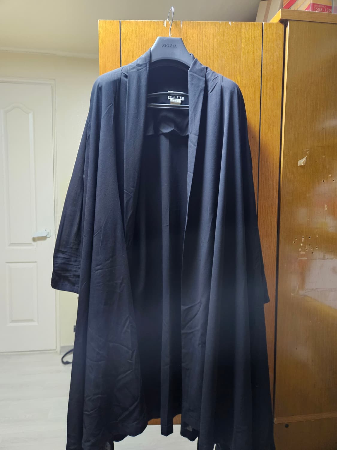 ISSEY MIYAKE  FETE 이세이 미야케 맥시 롱 가디건 블랙 상품이미지1