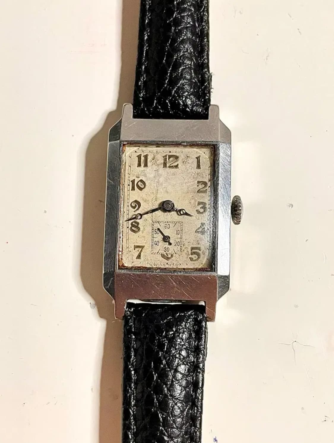 1930년대 빈티지 스위스제 사각 수동 시계 앤틱 SWISS 상품이미지3