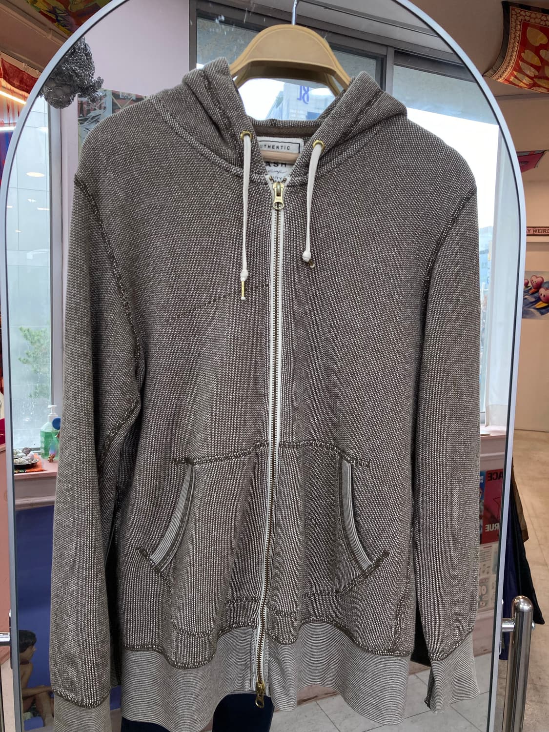 에스닉 브라운 투웨이 후드집업 상품이미지2