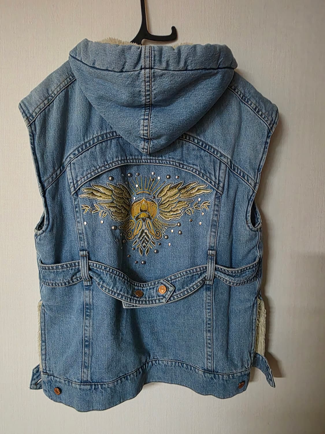 이자벨마랑 데님 후드 조끼 상품이미지2