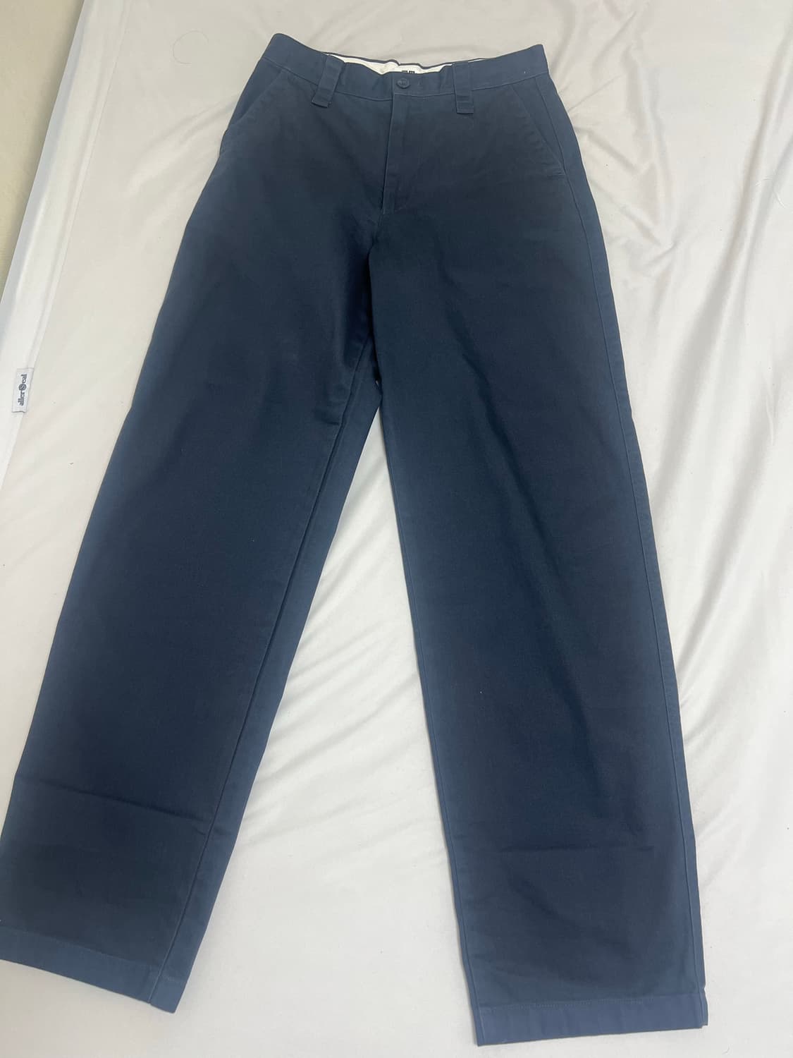 유니클로 와이드핏 치노팬츠 73 그레이 긴기장 상품이미지2