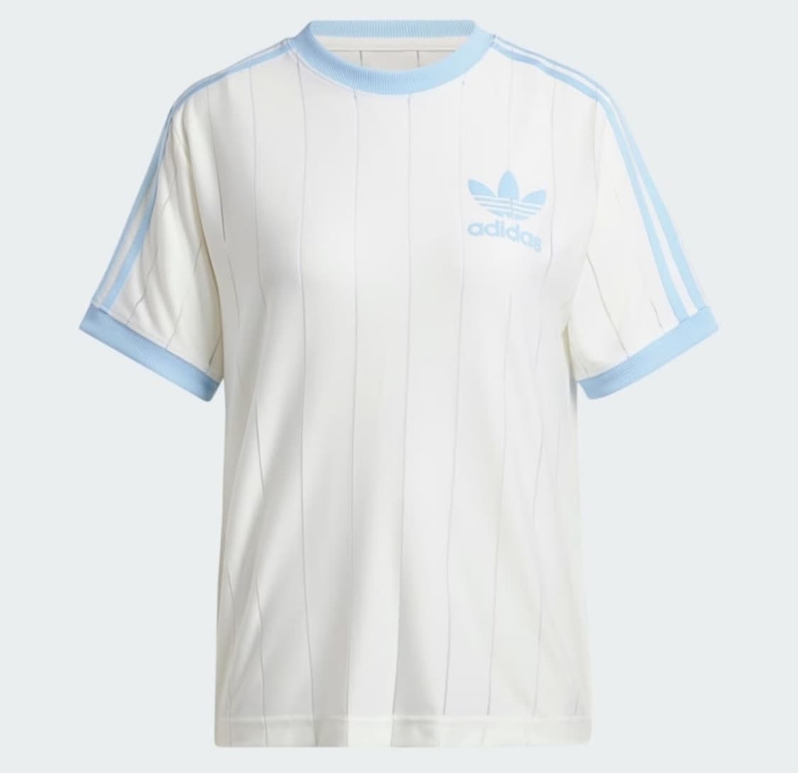 아디다스 핀스트라이프 티 화이트 L 상품이미지1