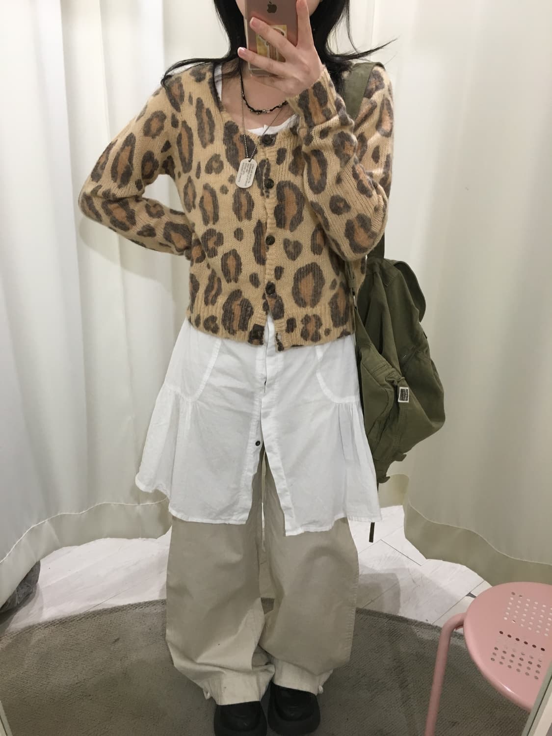 y2k 갸루 leopard cardigan 상품이미지4