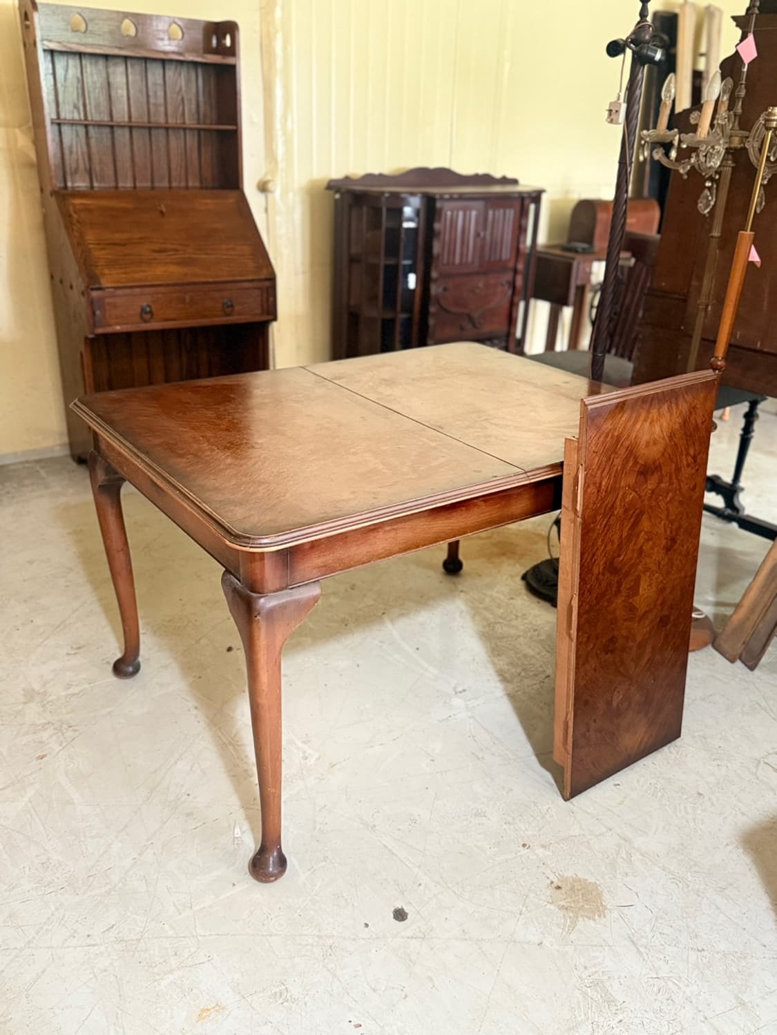 영국 퀸앤스타일 확장식 다이닝 테이블 상품이미지2