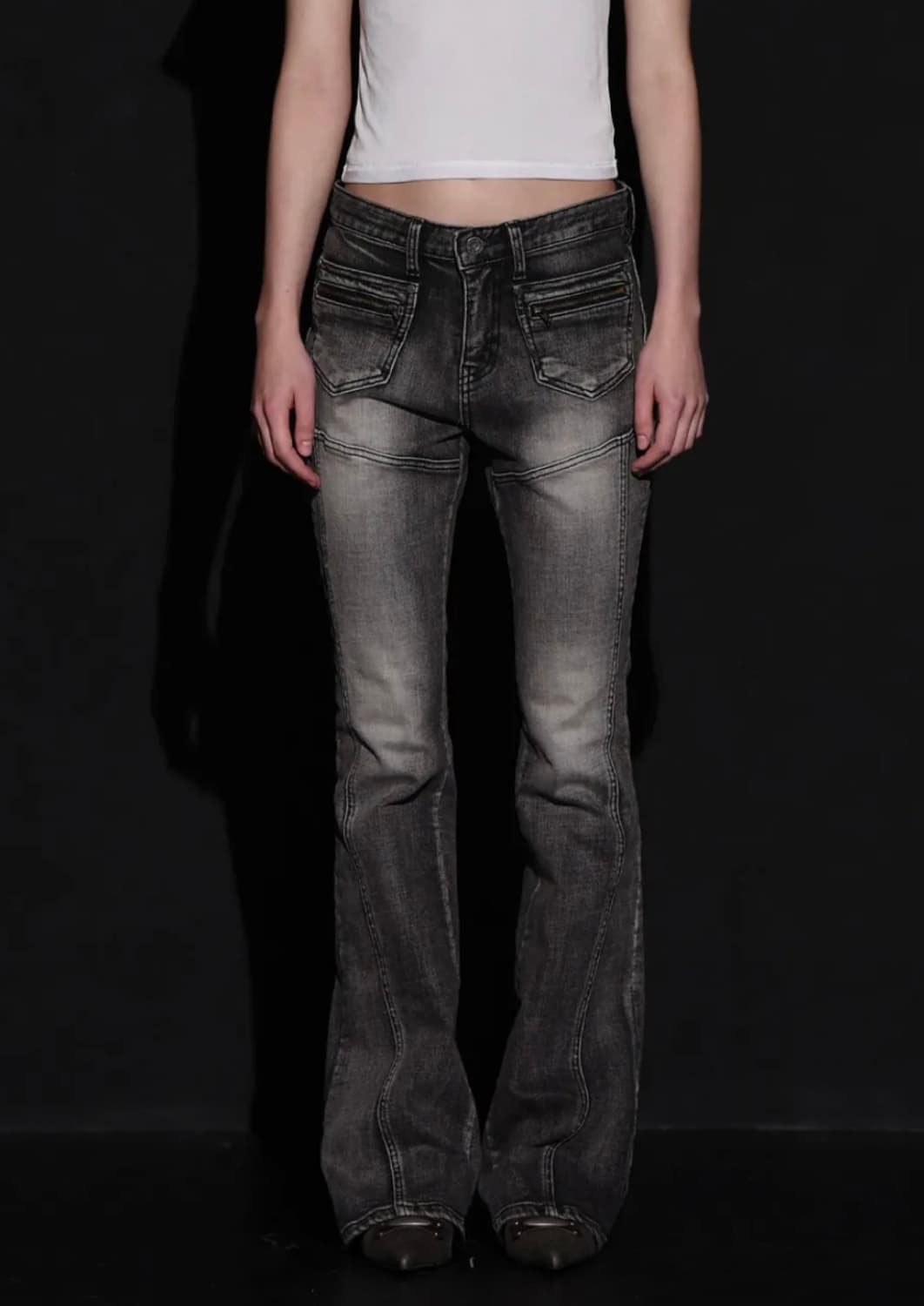 보헤미안서울 프론트포켓 부츠컷 데님 FRONT POCKET BOOTS C 상품이미지1