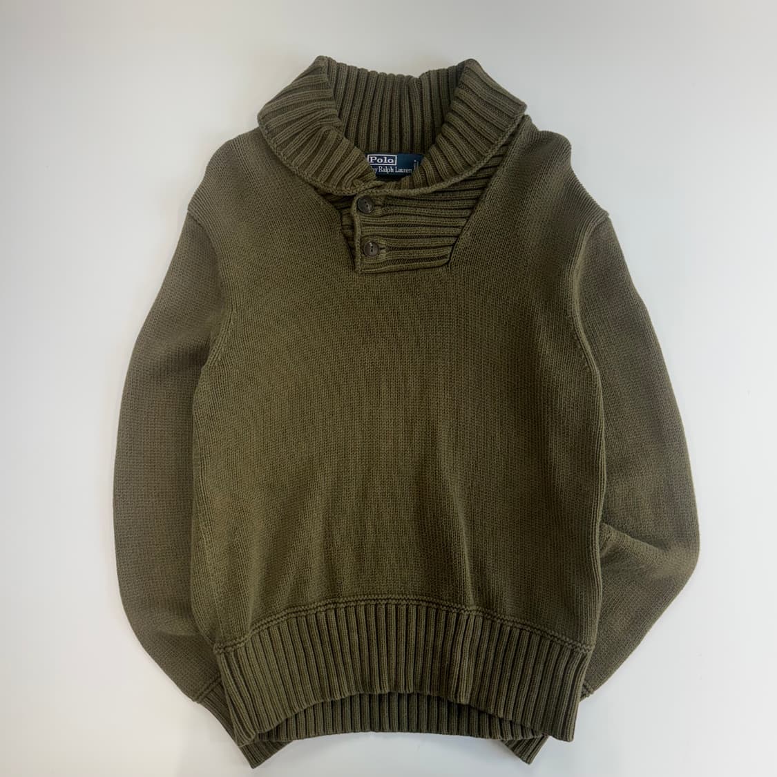 Polo 폴로 버튼업 카키 니트 상품이미지3