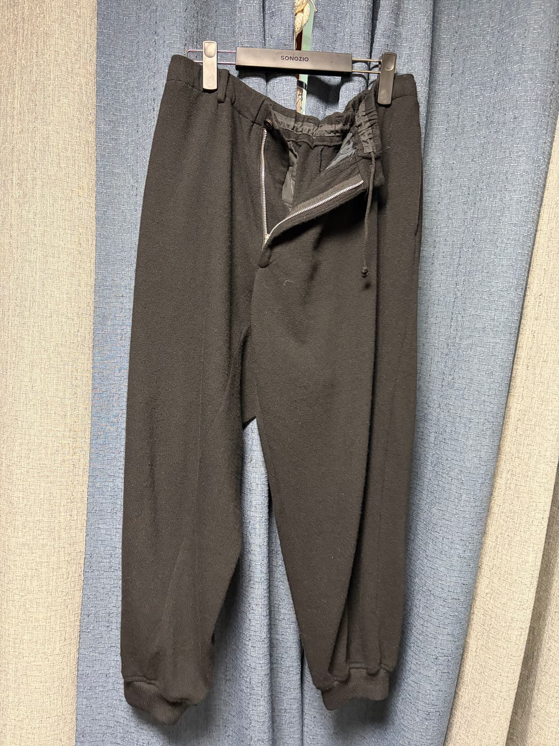 요지 야마모토 뿌르옴므 벌룬 겨울 울 팬츠 상품이미지1