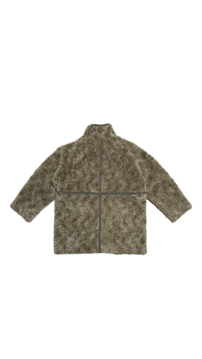 페이크 퍼 플러피 무스탕 코트 상품이미지2