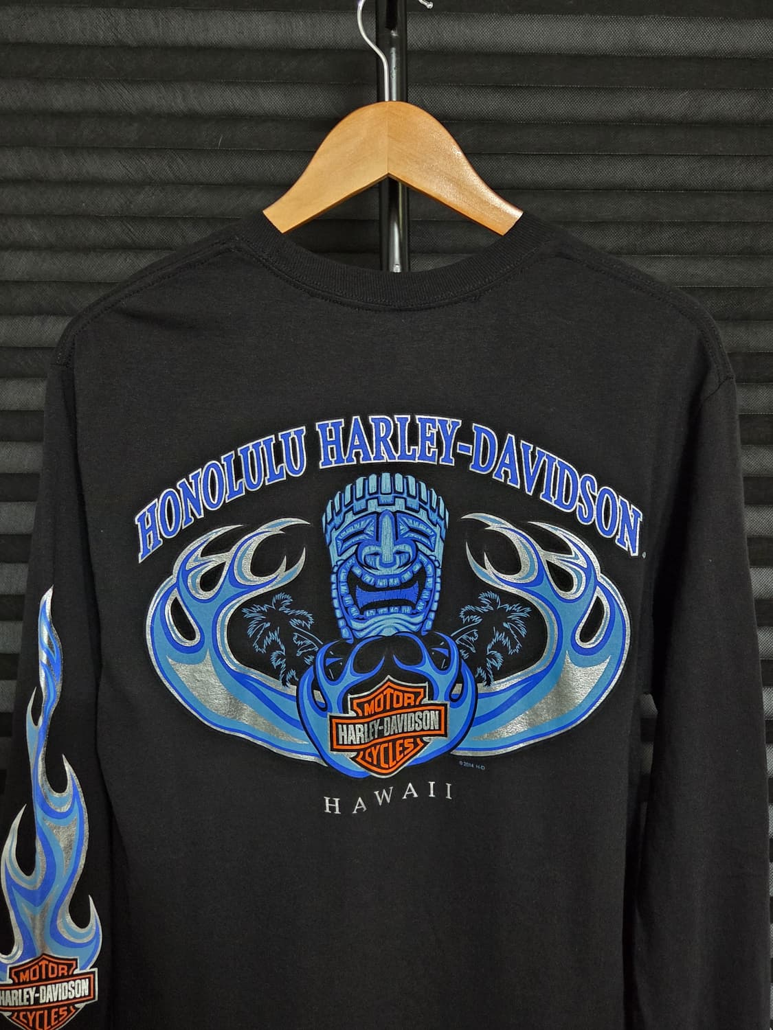 (새상품) [할리데이비슨] 호놀룰루 하와이 블루플레임 셔츠 | 00139 상품이미지5