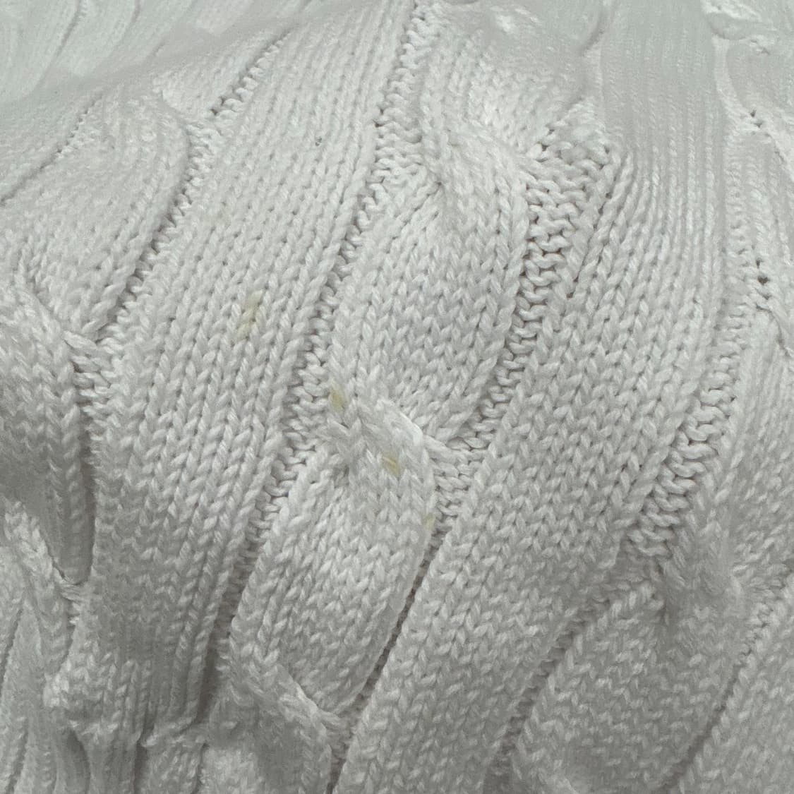 [정품/F] 라이프워크 케이블 니트 화이트 b16 상품이미지5