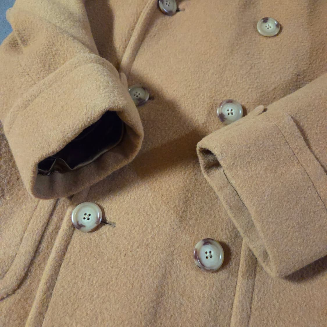 폴로 카멜헤어 브레스티드 더블 코트 38R 상품이미지7