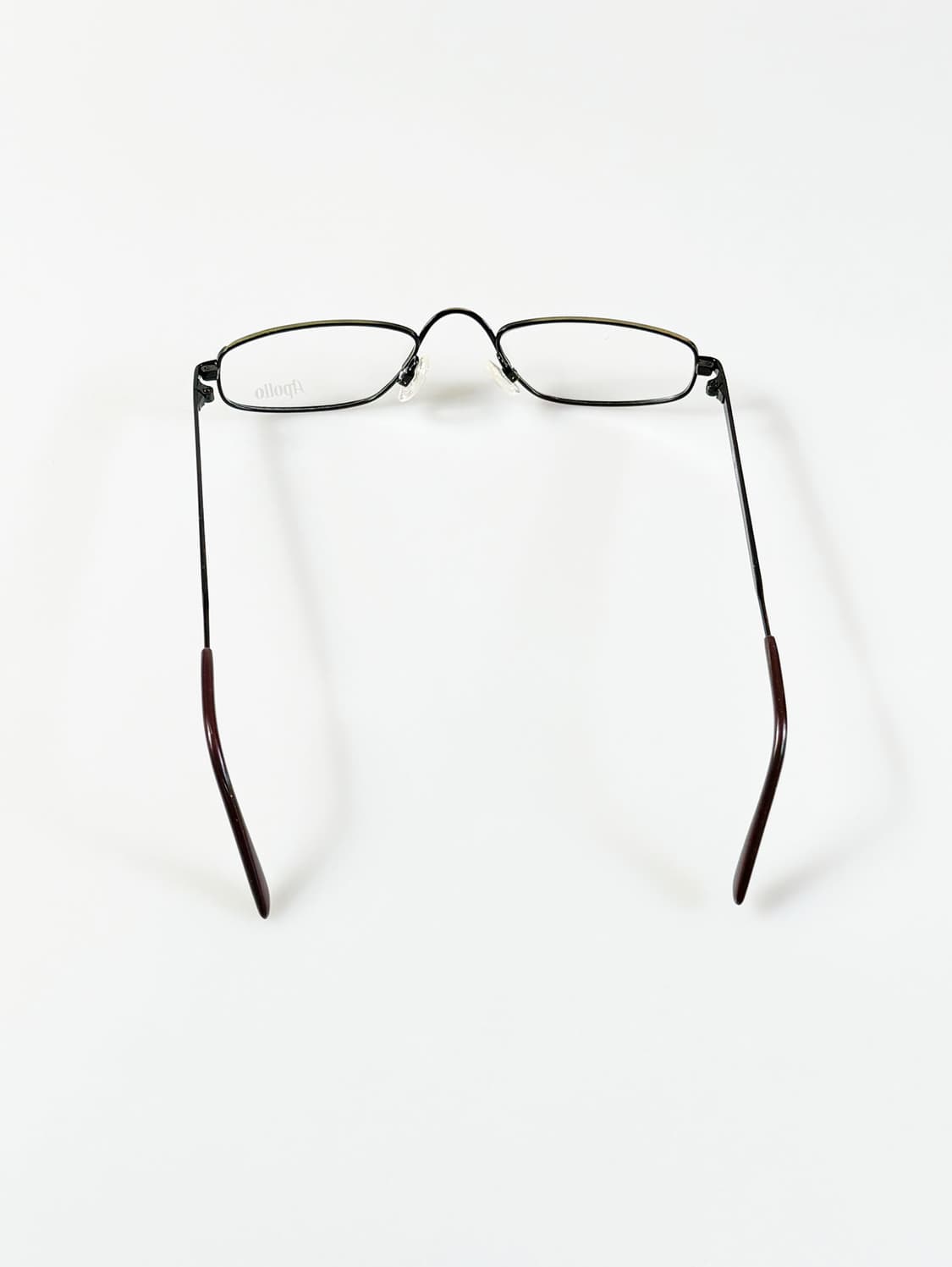 90s APOLLO 슬림 메탈 스퀘어 프레임 빈티지 안경 상품이미지5