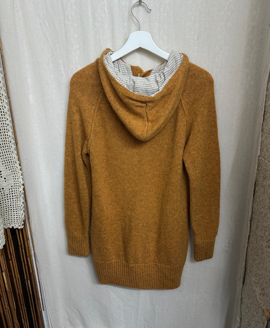 cube sugar 니트 후드집업 상품이미지2