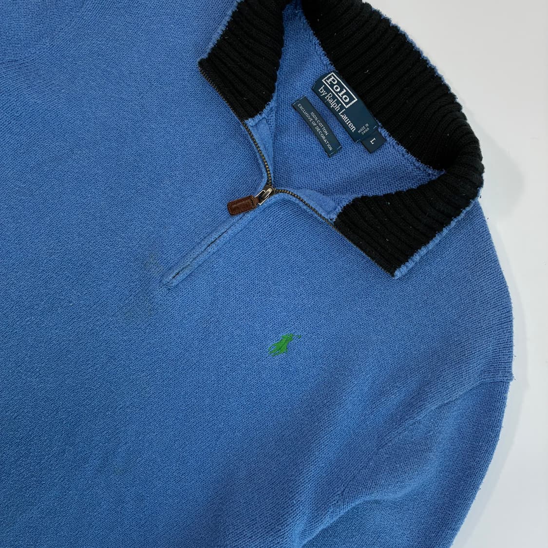 Polo 폴로 랄프로렌 소라 코튼 쿼터집업 니트 상품이미지3