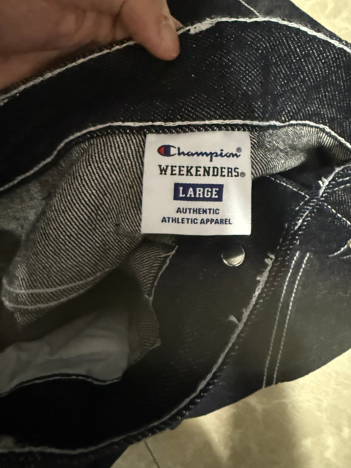 L사이즈 위캔더스 챔피온 데님 쇼츠 상품이미지3