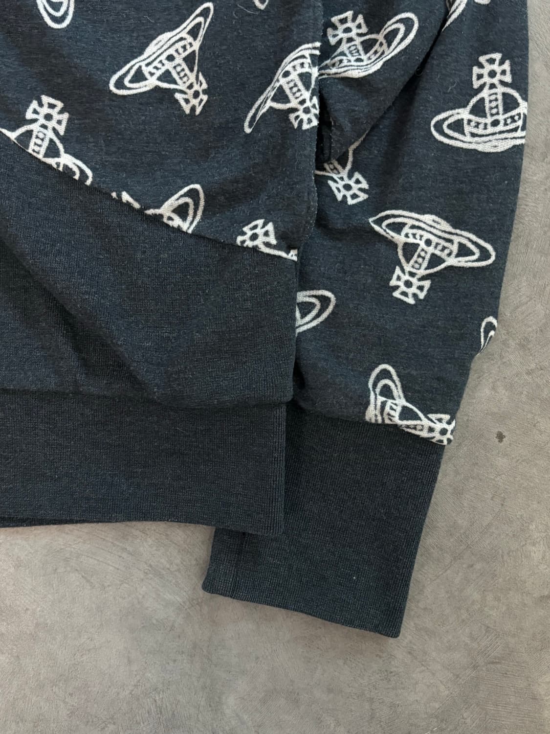 Vivienne Westwood 비비안웨스트우드 네이비 로고 후드 집업 상품이미지9