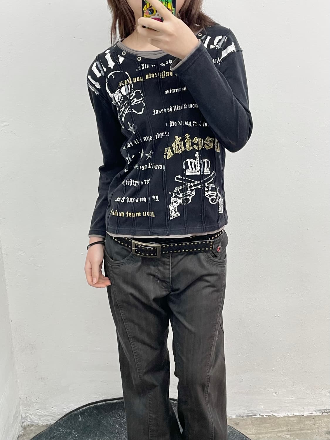 레이어드 디테일 펑크 슬리브 상품이미지4