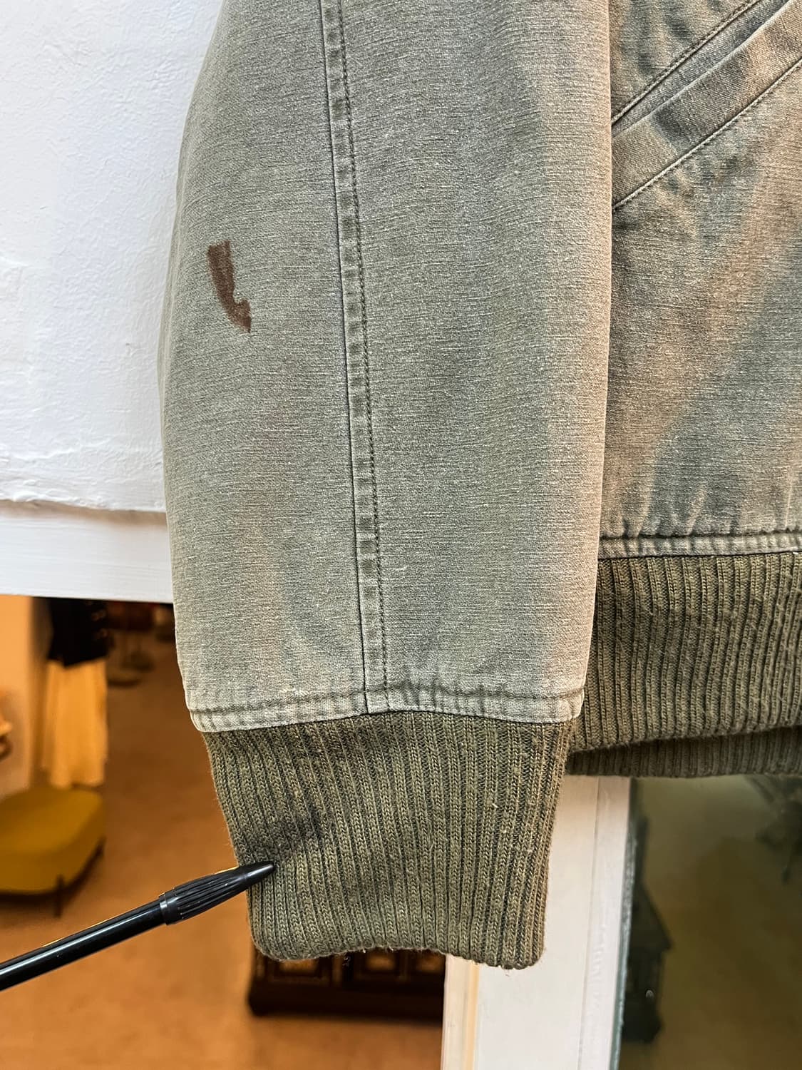 US-JOAN 올리브 그린 밀리터리 봄버 자켓 M 상품이미지6